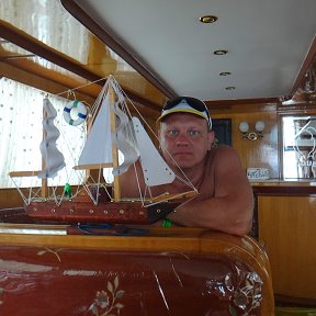 Фотография "В каюте яхты на котороый мы плавали по Красному морю"