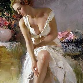 Фотография "Пино Дэени (Pino Daeni) (1939 - 2010) - итальянский художник, создававший умопомрачительные картины маслом."