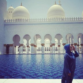 Фотография "Какая красота... Самый большой в мире Мечеть Шейх Заййед.... Альхамдулиллах ❤"