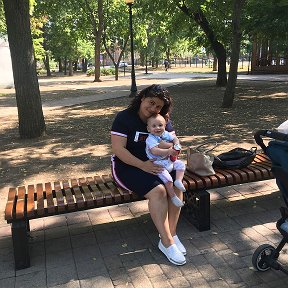 Фотография "В парке с сыночком)"