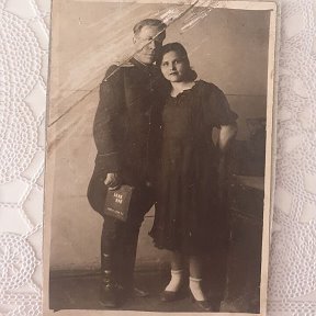 Фотография "Мой дед с бабушкой."