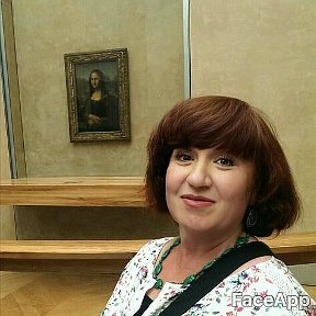 Фотография "Мона Лиза и я. Лувр. Париж. Франция."