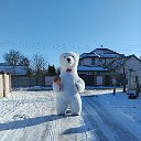 Белый медведь на праздник Гомель, Ветка, Добруш