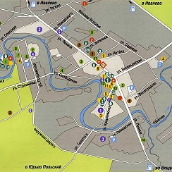 Карта достопримечательности суздаля с достопримечательностями. Карта суздаля с достопримечательностями и улицами. Карта дорог суздаля. Туристическая карта суздаля с достопримечательностями. Карта дорог суздаля.