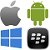 Apple, Android, BlackBerry и Windows планшеты