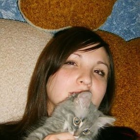 Фотография "Это я и мой любимый котенок по имени Котя!"