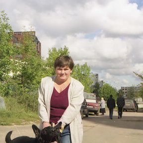 Фотография "Это я, Зина Черкасова, с моей собакой"