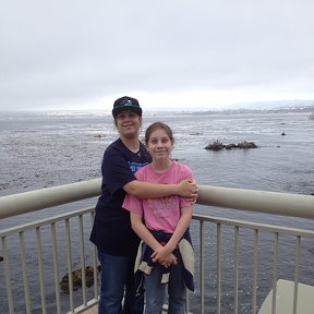 Фотография "Monterey Bay aquarium. MaraLynn and Lillianne."