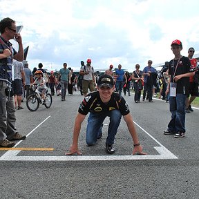 Фотография "На pole position автодрома Сильверстоун после гонки Formula 1 Great Britain Gran Prix 10 июля 2011"