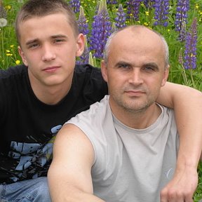 Фотография "Вологодчина. Я и сын Сергей. 2004г."