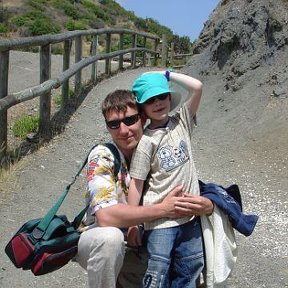 Фотография "Я и мой Шурик.Июнь 2007, Испания, КостаДельСоль. "