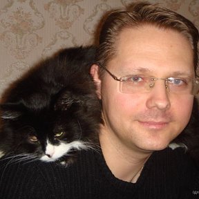 Фотография "2007 г.
Я и кот."