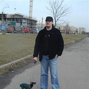 Фотография "я и моя огромная собак"