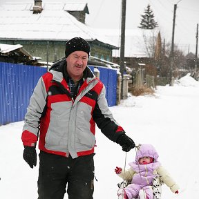 Фотография "я и внучка"