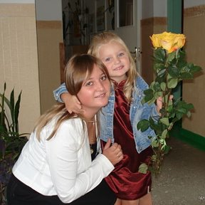 Фотография " я и моя доця
1 сентября 2007 год
поход в детский садик"