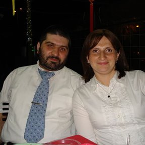 Фотография "с женой на дне рождения тестя,август 2007"