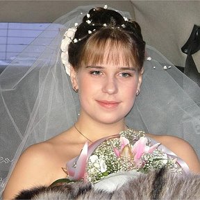 Фотография "В лимузине, еду на регистрацию брака. 12.02.2005"