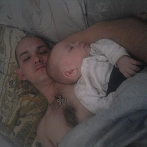 Фотография "муж с сыном спят"