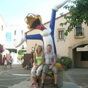 Фотография "Я и мой муж Испания Порт Авентура сенябрь 2007"