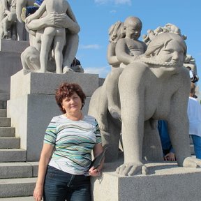 Фотография "В парке обнаженных скульптур Вигиленд. Осло Скульптура Материнство. "
