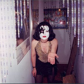 Фотография "Sometimes in 2001-getting ready for KISS concert:-)"