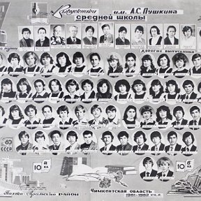 Фотография "Выпускники ш.Пушкина 1981-1982 учебные годы"