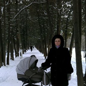 Фотография "В зимнем парке на прогулке с внуков)"