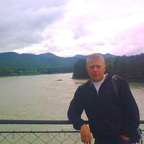 Фотография "Горный Алтай, подвесной мост, река Катунь!"