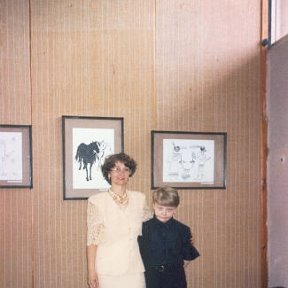Фотография "я и сын. Худож.салон г.Актау"