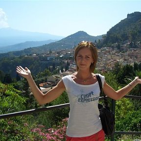 Фотография "о. Сицилия. На фоне дымящейся Этны. июнь 2007"