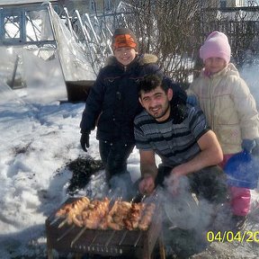 Фотография "я с Арсеном и Алиной"