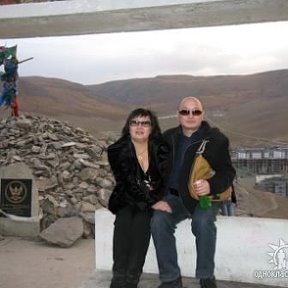 Фотография "в Монголии с моей любимой женой Светланой."