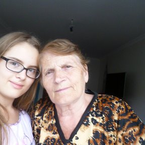 Фотография "я с внучкой"