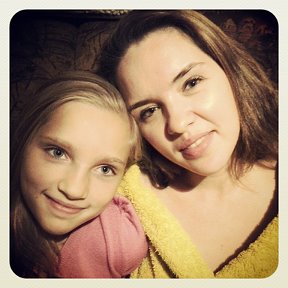 Фотография "Я и моя младшая дочь Маринка"