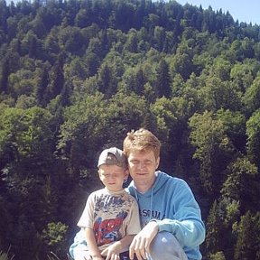 Фотография "Я и мой сын. Гагра 2007"