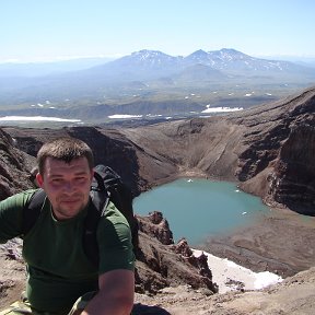 Фотография "на вершине. кратер вулкана Горелый. 25.08.2013 года"