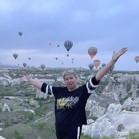 Фотография "Каппадокия, апрель, 2024
В долине любви запущено около 300 воздушных шаров. Зрелище невероятно красивое"
