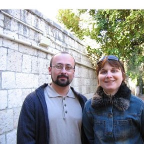 Фотография "С женой Галей в Иерусалиме, декабрь 2006."