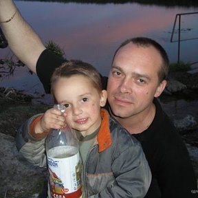 Фотография "с сыном на рыбалке"