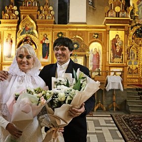 Фотография "26.01.24 СПб. Воскресенская церковь. Венчание Р/б Андрея и Р/б Людмилы"