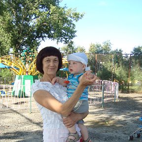 Фотография "Я с внуком Степаном"