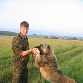 Фотография "Я с Шайтаном на прогулке."