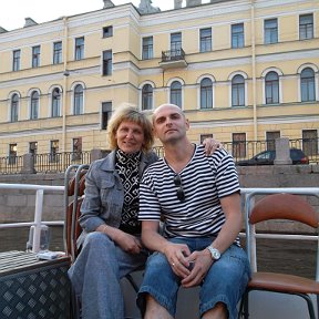 Фотография "Июнь 2013.Катаемся с Костей на пароходике по Неве."