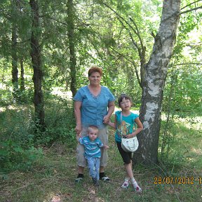 Фотография "Я с внуками в Бургулюке"