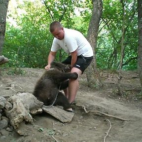 Фотография "Вова и медвед"