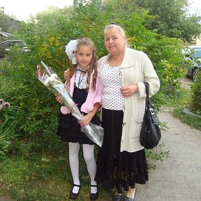 Фотография "я с внучкой Алиночкой"