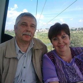 Фотография "С женой Ольгой в Н.Новгороде на канатной дороге 11.6.2012г."