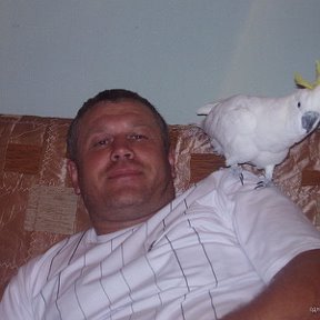 Фотография "Я с попугаем Кирюшей"