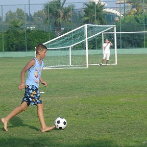 Фотография "я играю футбол в анталии"