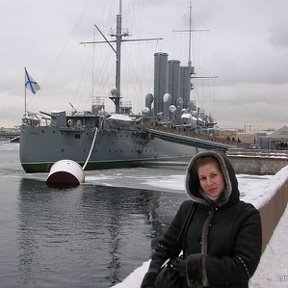 Фотография "Зима 2008; Санкт-Петербург; крейсер "Аврора""